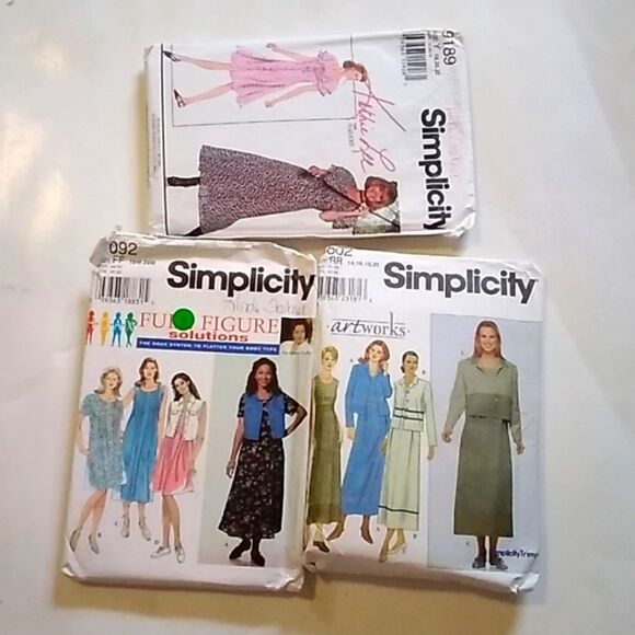 Vintage Set 3 Pices Sewing Patterns - Picture 1 of 7